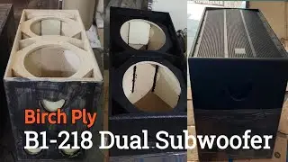 B1Audio218 imported birch ply bass cabinet