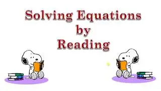 Easiest Method for Solving Equations  - The Bearded Math Man
