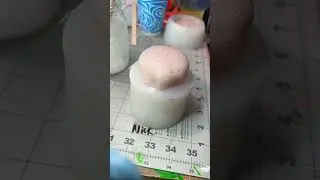 Foaming silicone blob 🧼 #silicone #artprocess #foam #squishy