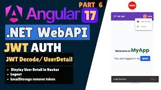 How to DECODE JWT In Angular with .NET 8 Integration | Part 6