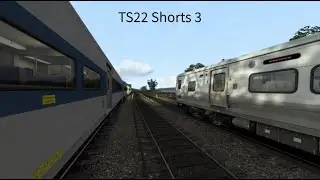 TS22 Shorts 3: P32ACDM Passes by Woodlawn with Railroad Crossing Sequence