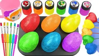 Satisfying Video l How I Make Real Rainbow Candy DIY Sprunky Eggs Painting Pie Crunchy Hearts ASMR