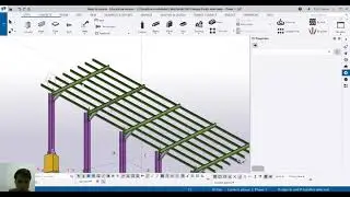 Tutorial Tekla Structures 2021 - Membuat Struktur Kanopi Parkir Sederhana