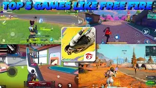 TOP 5 GAMES LIKE FREE FIRE// NANE, AND DOWNLOAD SIZE