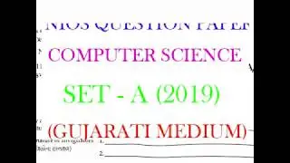 NIOS COMPUTER SCIENCE SET - A (2019) QUESTION PAPER