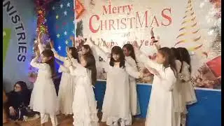 Pakistani children celebrating Christmas.