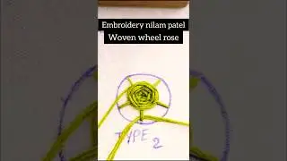 Embroidery Stitches : How To do woven wheel rose stitch #Embroidery