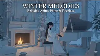 Relaxing Sleep Music 💤 Snowfall Ambience & Soft Piano for Peaceful Night Sleep