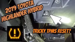 Сброс индикатора TPMS за 60 секунд | Toyota Highlander Hybrid 2019 года (без диагностического ска...