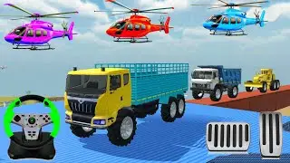 Drive Truck And Unloading Stone From Dumper Truck In 3d game #jcb #truck #tractor #gamingvideos 