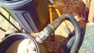 Digging a Post Hole w' a Vacuum Cleaner.