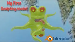 My First Sculpting Model | CG Gujjuji |  Inspired by @GrantAbbitt | Octopus | Blender 2.9