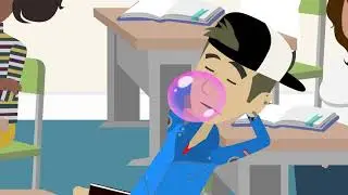 Clyde Chews Gum in Class/Detention