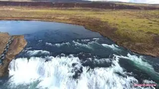 DaneWithADrone - Faxi waterfall, Golden Circle, Iceland