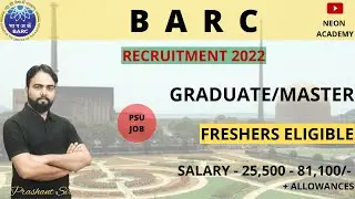 BARC PRL Recruitment Notification 2022 | Assistant/Jr. Assistant | Any Graduate