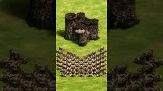 Siege Onagers ONE SHOT a Castle (AoE2) #Shorts