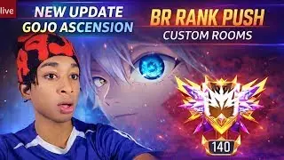 🔴 [Live]🔥GOJO X ASCENTION NEW FREE FIRE UPDATE  🔥FREE FIRE RANK PUSH /BEST MOBILE PLAYER