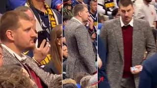 Nikola Jokic Steals the Show in a Shiny Suit While Coaching Nuggets vs Wizards