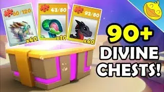 Opening 90+ MORE Divine Chests! MOLTEN DRAGON Unlocking + SWEET Luck!  - DML #1101