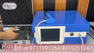 A physiotherapy device that uses pneumatic shockwave therapy