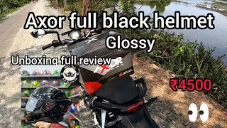 axor apex full Glossy black helmet unboxing full review