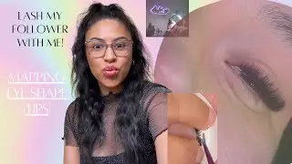 Lashing my model | Eye shape | Lash Mapping