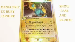 Pokemon TCG Showcase and Review of Manectric Reverse Holo Ex Rubi and Saphire Nr. 9 of 109
