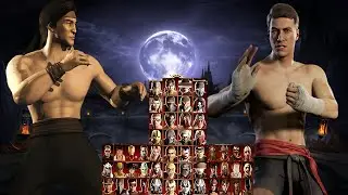 Mortal Kombat 9 Jonny Cage & Liu Kang  MK1 MODS EXPERT Tag Ladder Gameplay @1080p 60ᶠᵖˢ ✔️