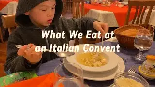 Easter meals at an Italian Convent, Assisi