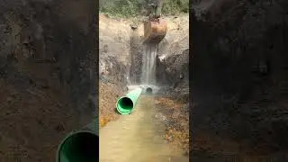 Sealing off the mine! #Construction #Excavation #mine #streambed