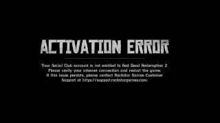 How to Fix 'Activation Error' in Red Dead Redemption 2