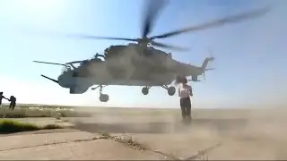 Woman narrow escape from helicopter Journalist almost hit by Helicopter