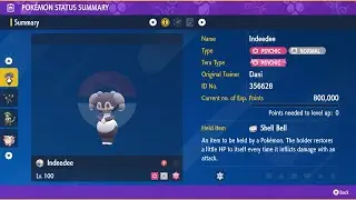 Indeedee (Female) - Solo - 7 Star Skeledirge Raid - Pokemon Scarlet/Violet