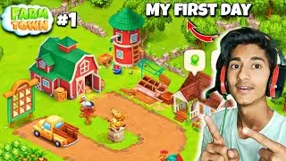 MY FIRST DAY IN MY FARM TOWN | GAMEPLAY