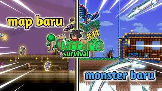 Perkenalan masuk hard mod, hanya map dan monster baru [terraria survival Indonesia]