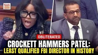 Rep. Jasmine Crockett Obliterates Patel, Jordan Scrambles to Shield Him