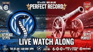 Arsenal vs Inter LIVE! 100% Record On Line in Milan | UCL Watch Along | 2Halves1Ball