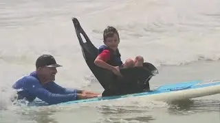 Surfers with disabilities conquer the waves on Long Island