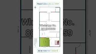 40x50 house plan || 1 bhk family house plan || 2d best house plan  #shorts #video #viral #song
