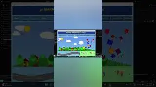 Python Kite Festival Animation 🪁 #shorts