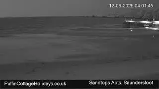 Live Camera Test Saundersfoot Beach Pembrokeshire UK