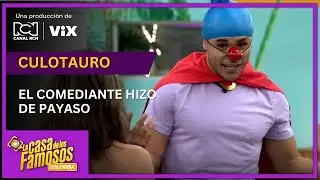 Nueva faceta: Culotauro hace de payaso en La casa de los famosos Colombia