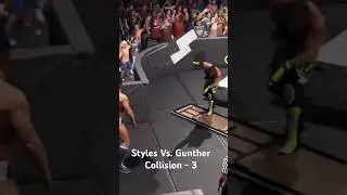 WWE Эй Джей Стайлз против Гюнтера (3) - WWE #wwe #shorts
