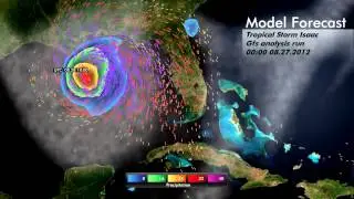 Tropical Storm Isaac - Model Forecast 27. August 2012