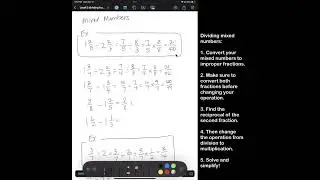 Kumon Level E Math: Intro to Dividing Fractions