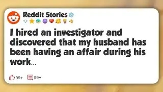 I hired an investigator and discovered that my husband has been having an affair during #reddit 