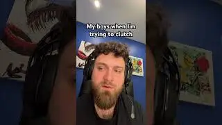 The boys when you&rsquo;re trying to clutch #shorts #comedy #gaming #memes