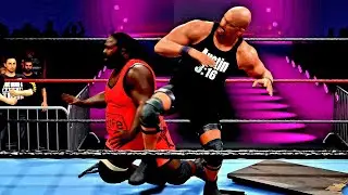 WWE 2K25 STONE COLD STEVE AUSTIN VS MARK HENRY ECW HEAVYWEIGHT CHAMPIONSHIP MATCH 