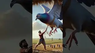 🙏🤣रस्सी से कबूतर को पकड़कर🤣🙏#ai #viral #facts#shortsviral #viralvideo#funny#trending #pinjan#viral🤣🙏
