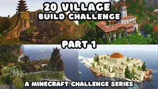Building 5 Villages in 5 Kingdoms - 20 Village Minecraft Challenge (Part 1)